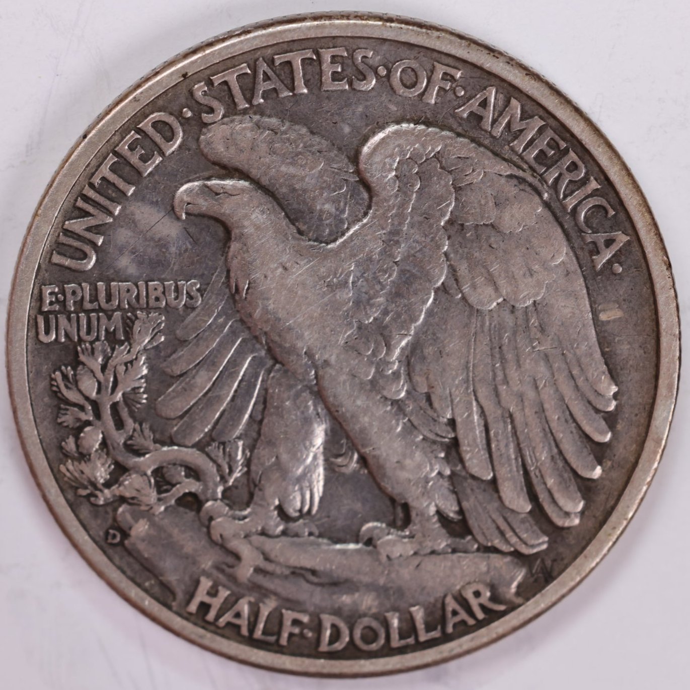 1938-D Walking Liberty Half Dollar, Extra Fine Circulated Coin, Store #HR1342