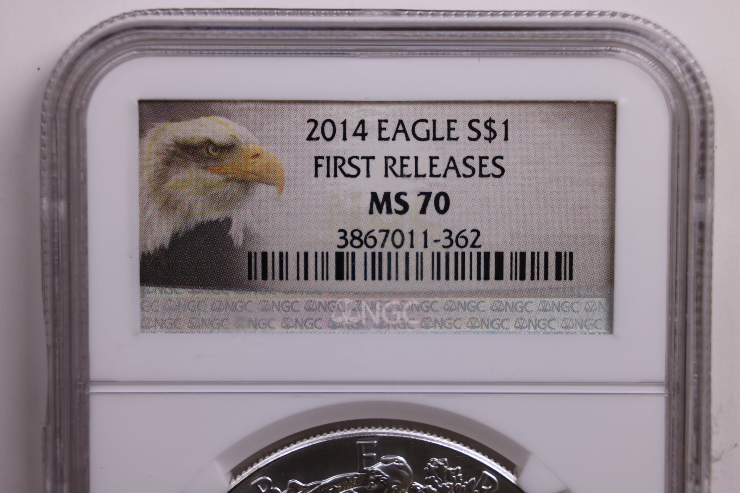 2014 American Silver Eagle., Business Strike., NGC MS-70, Store #GSE034