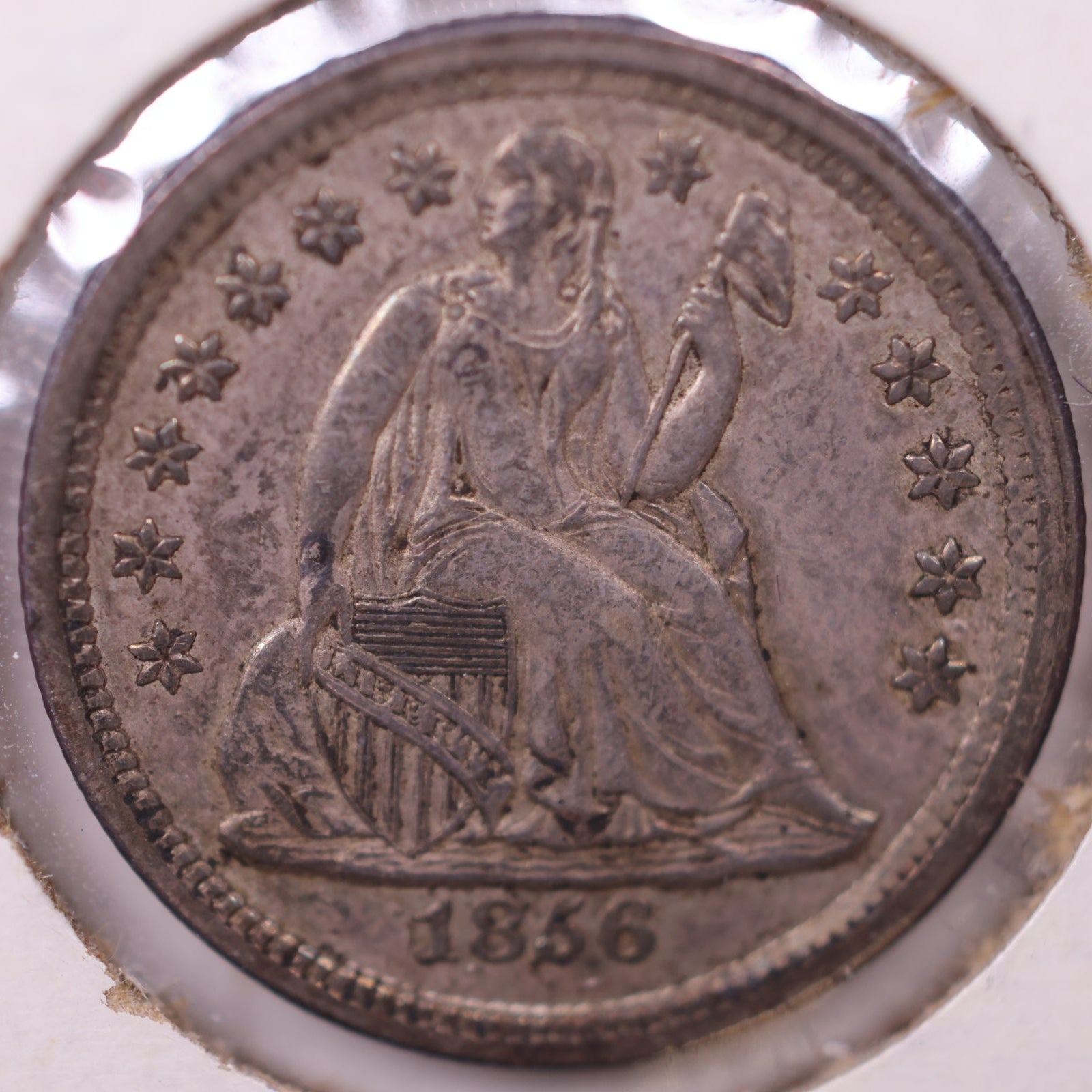 1856 Seated Liberty Dime., Extra Fine Circulated Coin., Store #DE0923
