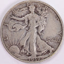 1939-S Walking Liberty Half Dollar, Extra Fine+ Circulated Coin, Store