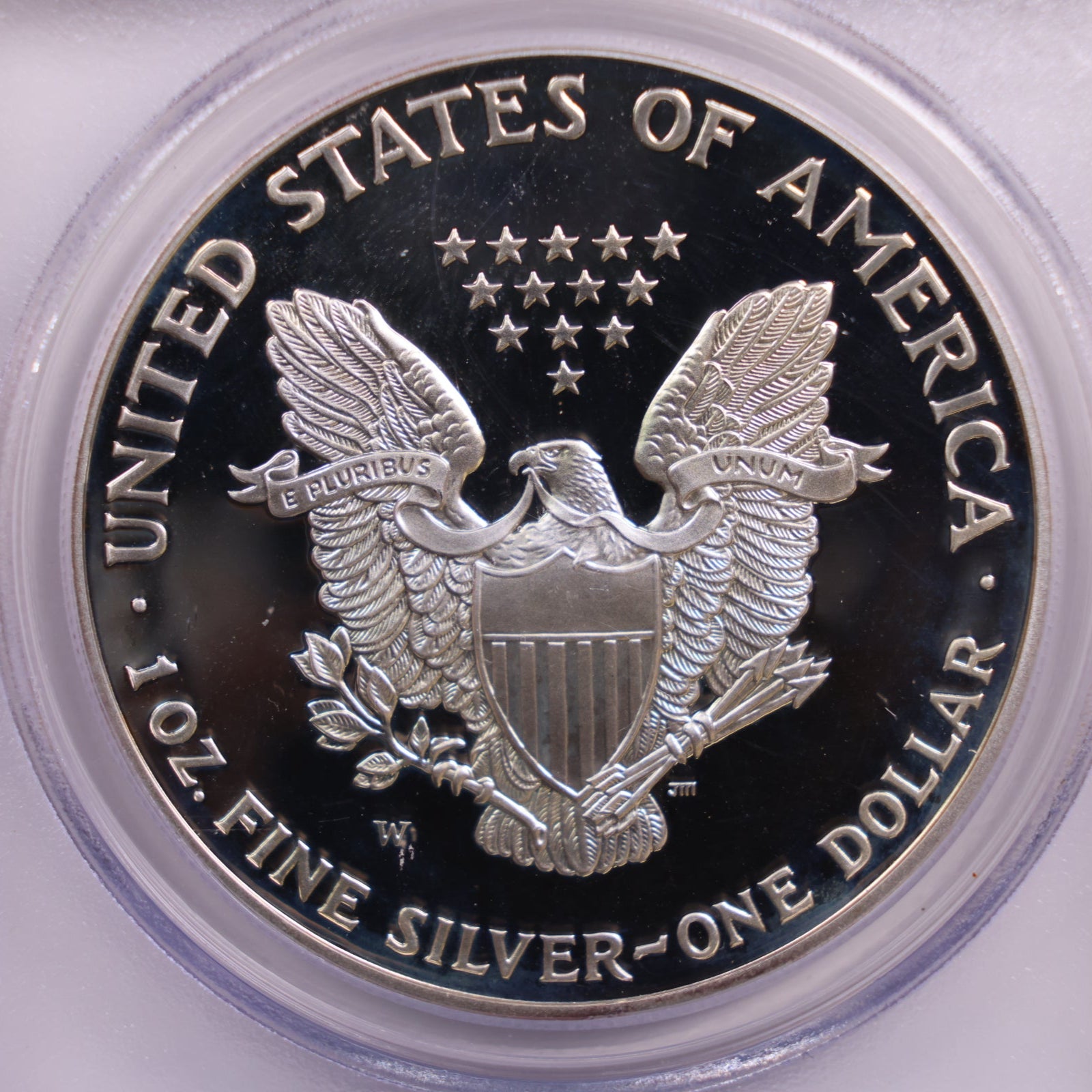 2001-W American Silver Eagle., PROOF Strike., PCGS PF-70., Store #GSE038