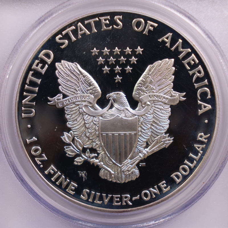 2001-W American Silver Eagle., PROOF Strike., PCGS PF-70., Store GSE038.