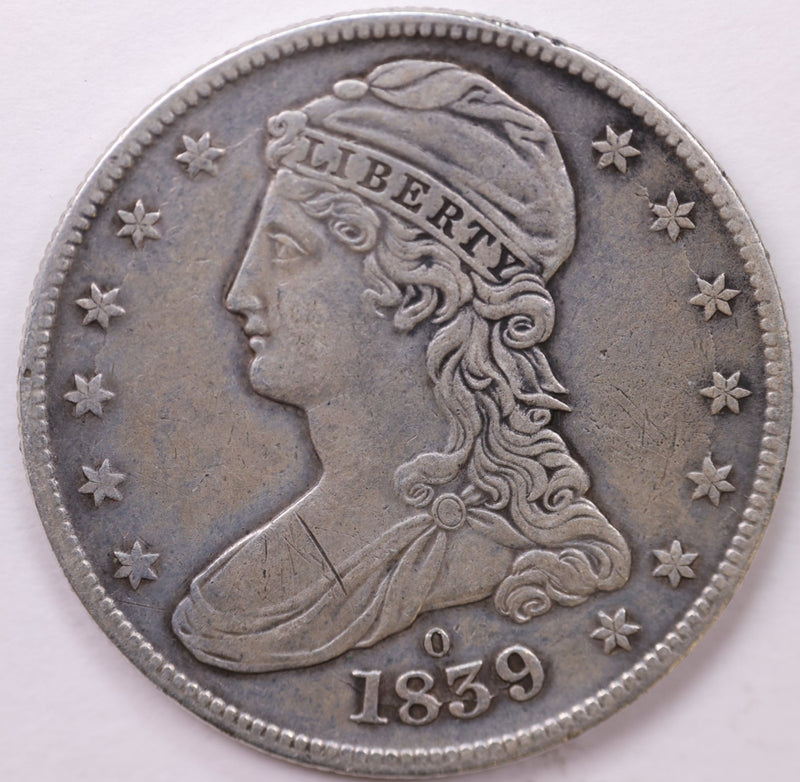 1839-O Cap Bust Half Dollar., Affordable Circulated Coin Store Sale