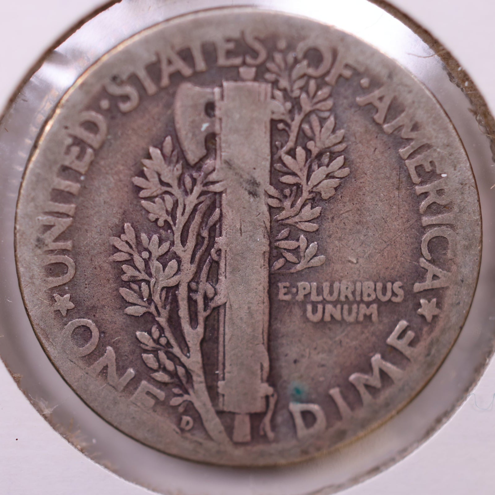 1928-D Mercury Silver Dime, Very Good Circulated Coin. Store Sale #DE0930