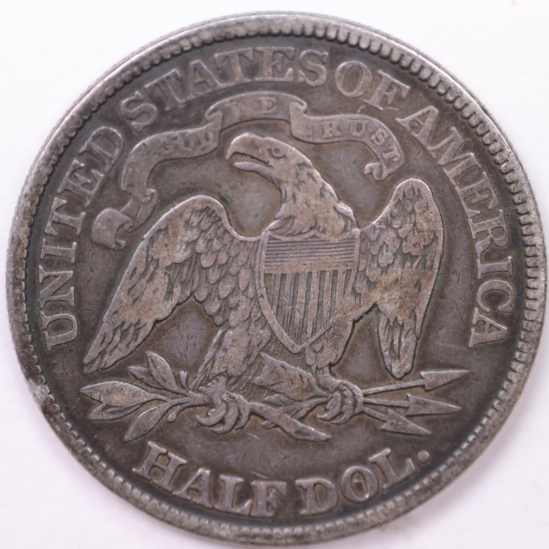 1876 Seated Liberty Silver Half Dollar., Affordable Circulated Coin Store Sale