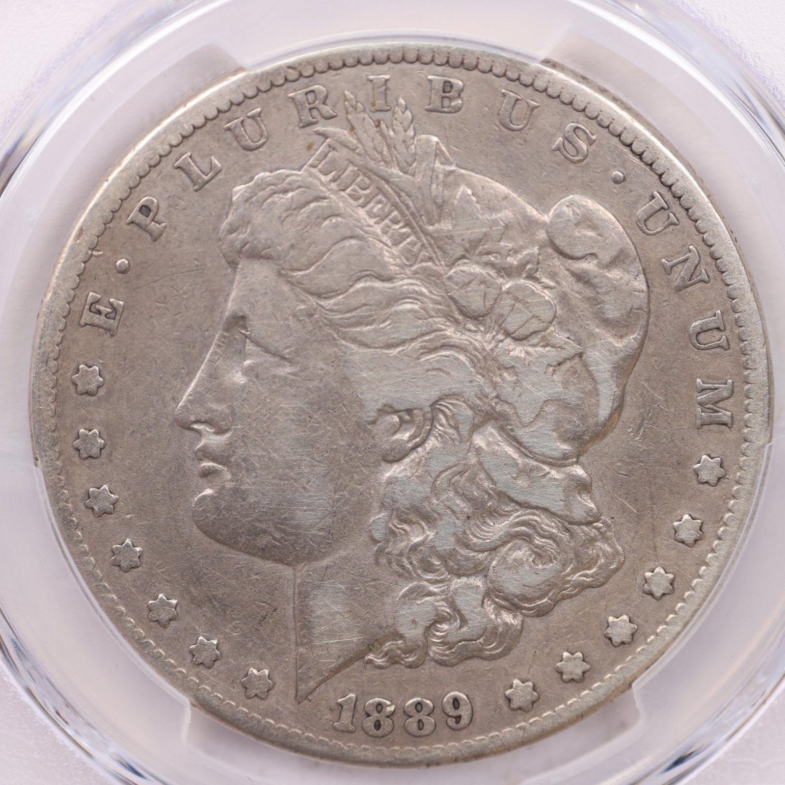 1889-CC Morgan Silver Dollar.,  "HARD DATE", PCGS Fine Details, Store #35406