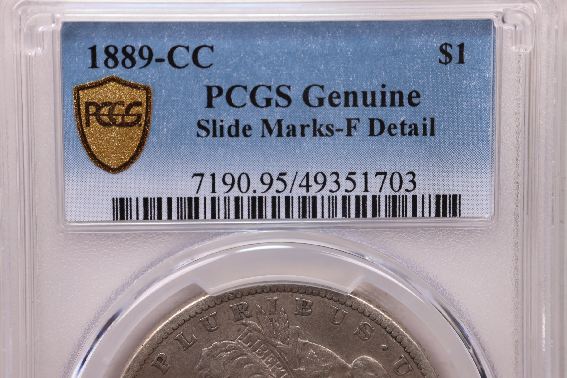 1889-CC Morgan Silver Dollar.,  "HARD DATE", PCGS Fine Details, Store #35406