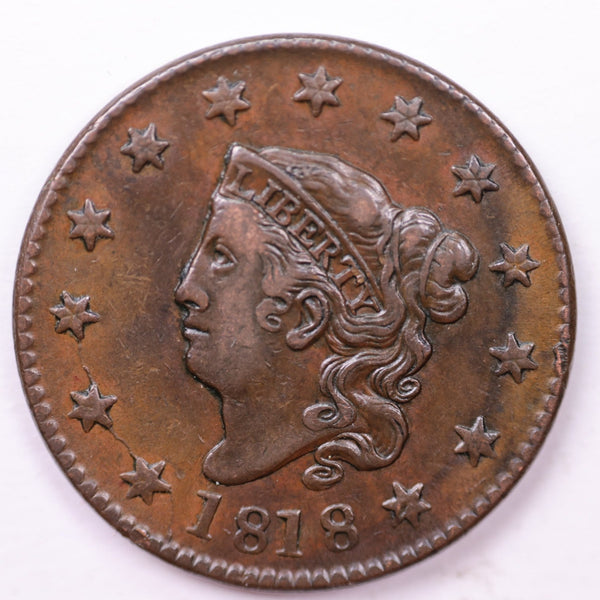 1818 Large Cent., Affordable Circulated Coin Store Sale #35410