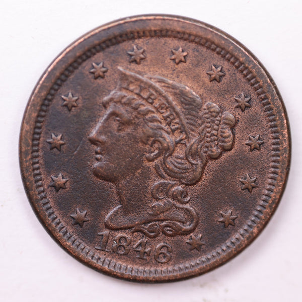 1846 Large Cent., Affordable Circulated Coin Store Sale #35414