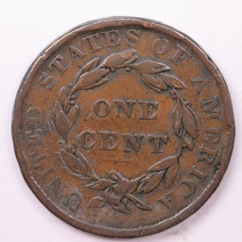 1837 Large Cent., Affordable Circulated Coin Store Sale