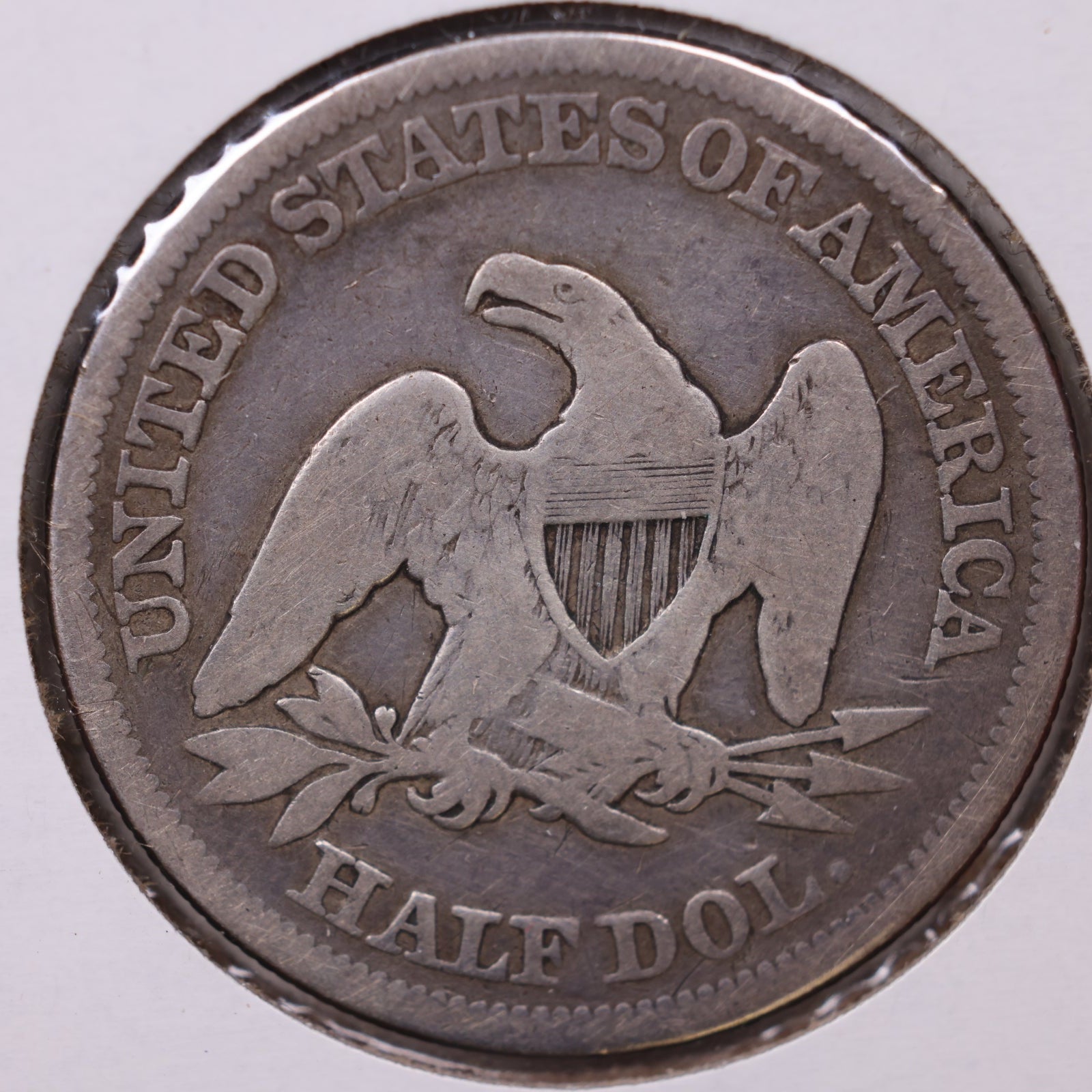 1856 Liberty Seated Half Dollar, Very Good Circulated Coin, Store #HR1825