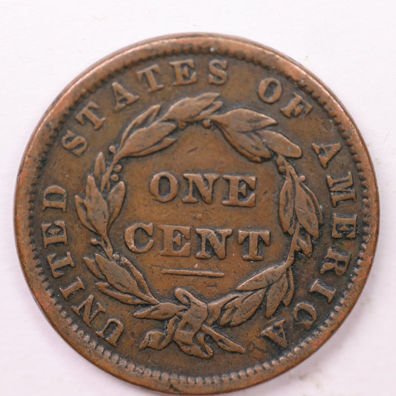 1837 Large Cent., Affordable Circulated Coin Store Sale