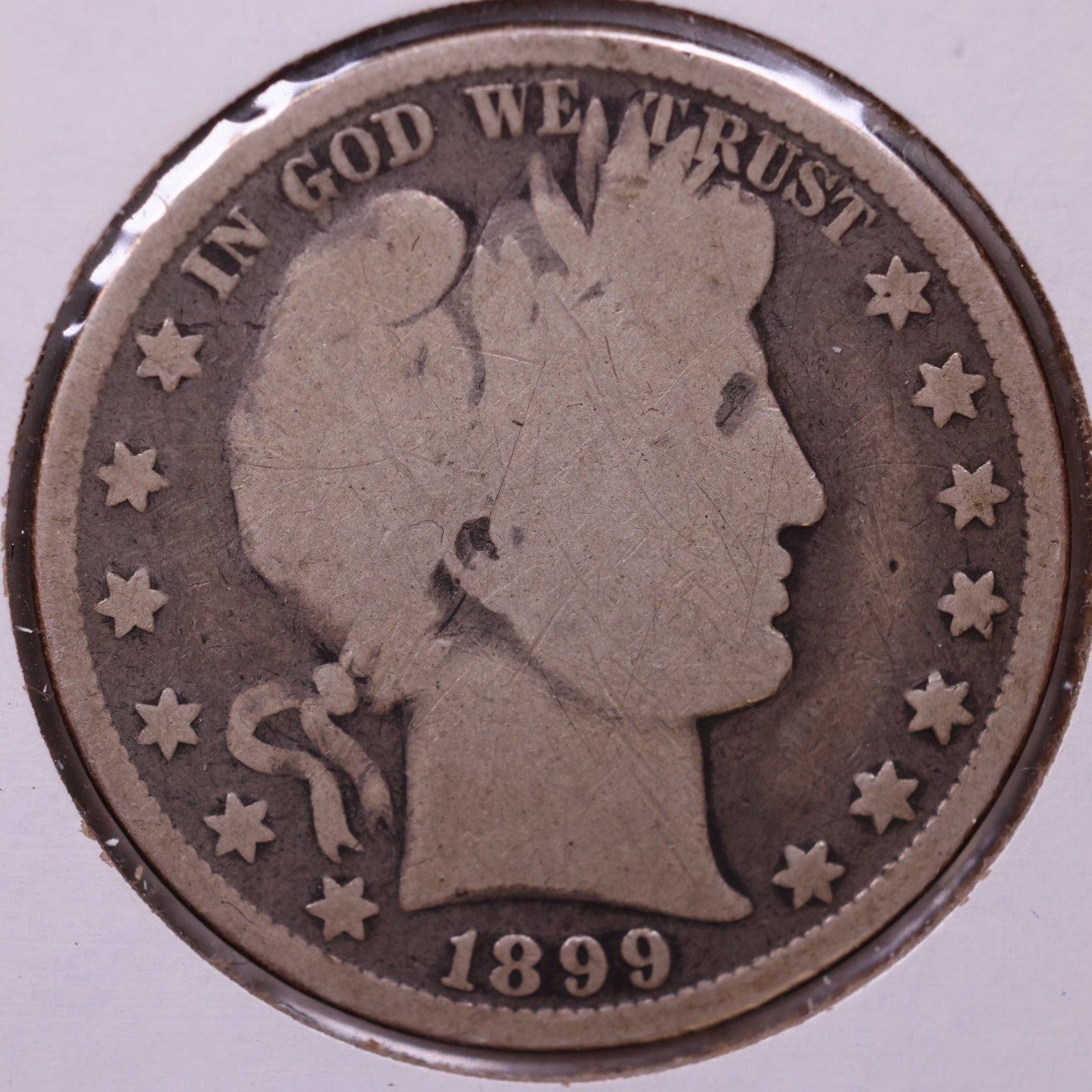 1899 Barber Half Dollar, Good Circulated Coin, Store #HR1832