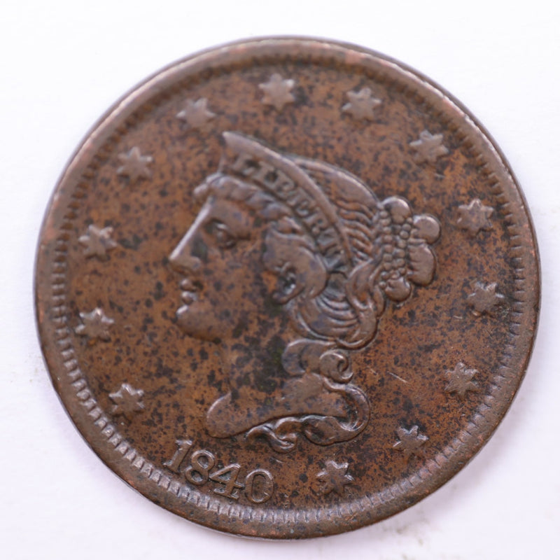 1840 Large Cent., Affordable Circulated Coin Store Sale