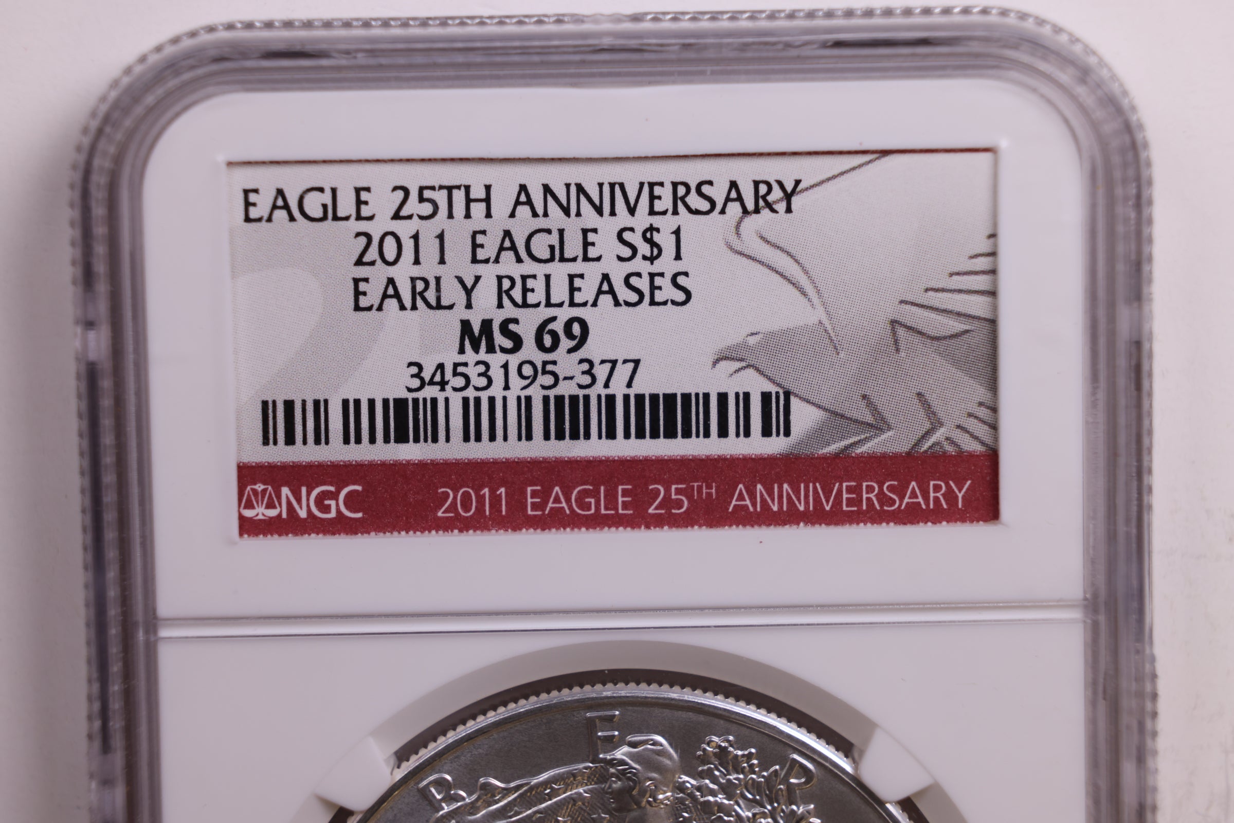 2011 American Silver Eagle, Business Strike, NGC MS69, Store #GSE045