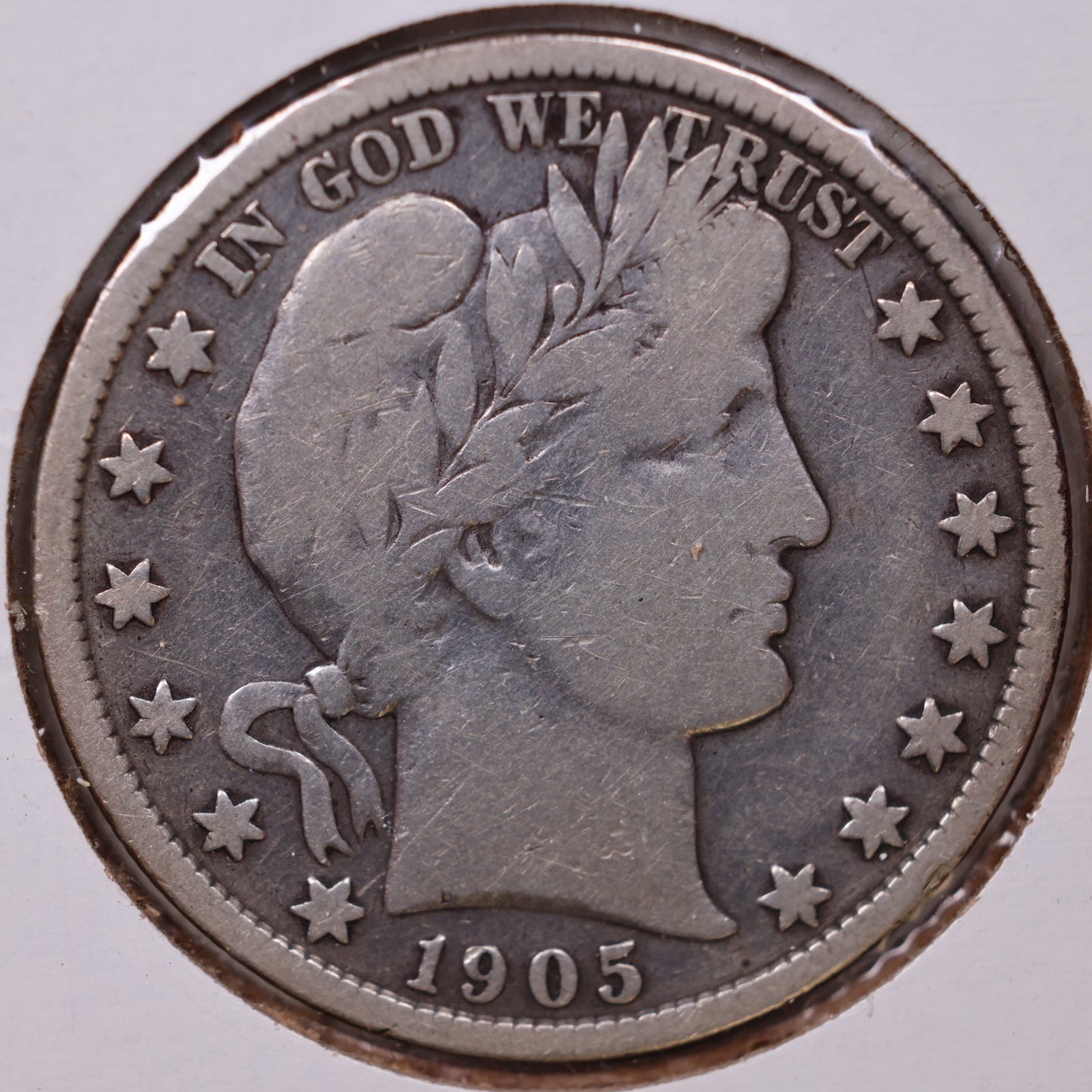 1905 Barber Half Dollar, Fine Circulated Coin, Store #HR1835