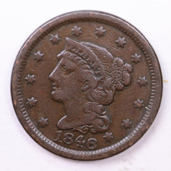 1846 Large Cent., Affordable Circulated Coin Store Sale #35423