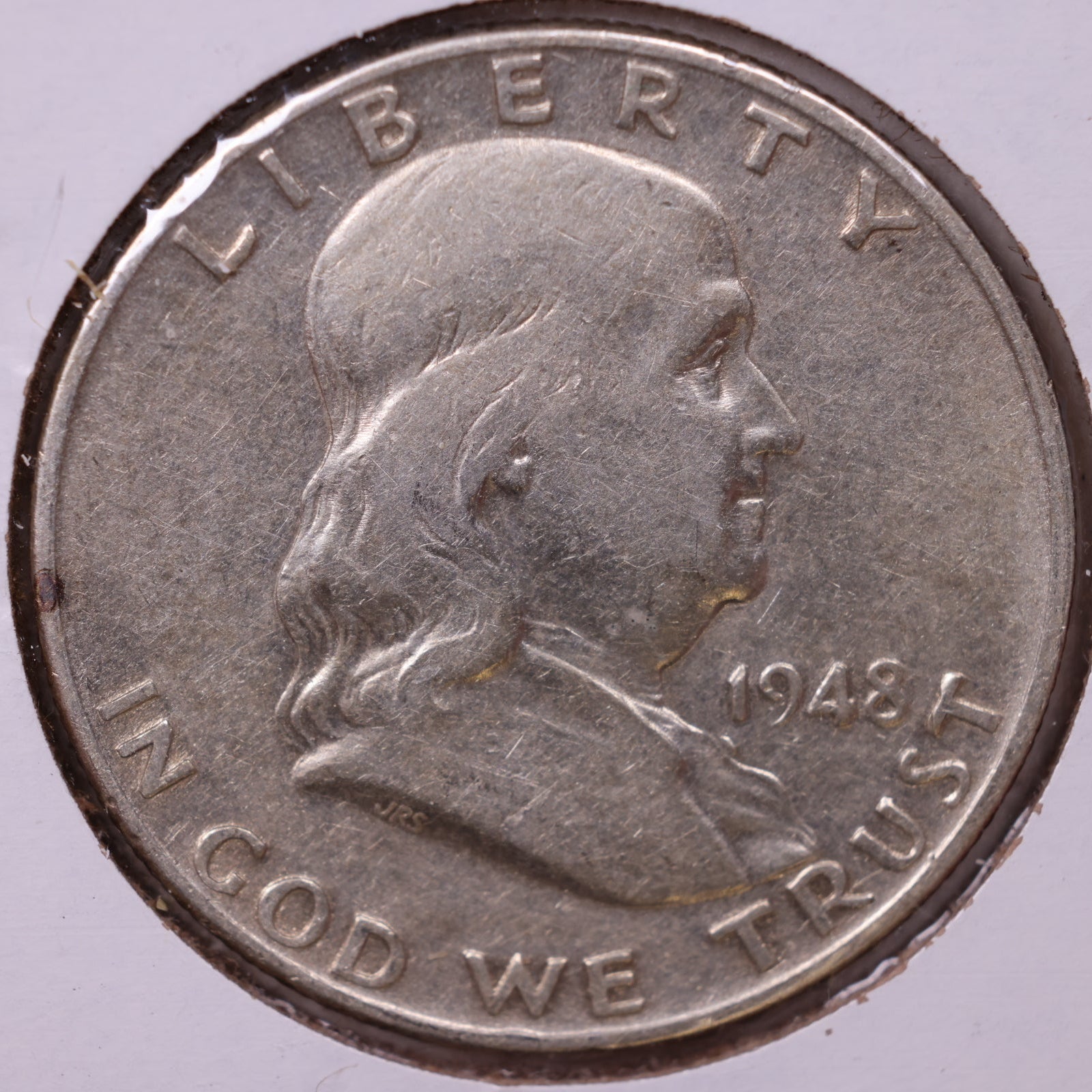1948 Franklin Half Dollar, Very Fine Circulated Coin, Store #HR1842
