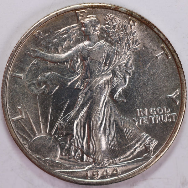 1944-D Walking Liberty Half Dollar, About Uncirculated Coin, Store #H944D02