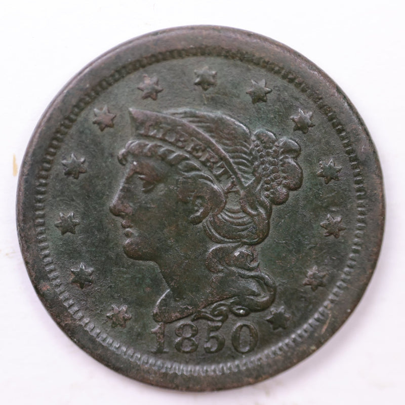 1850 Large Cent., Affordable Circulated Coin Store Sale