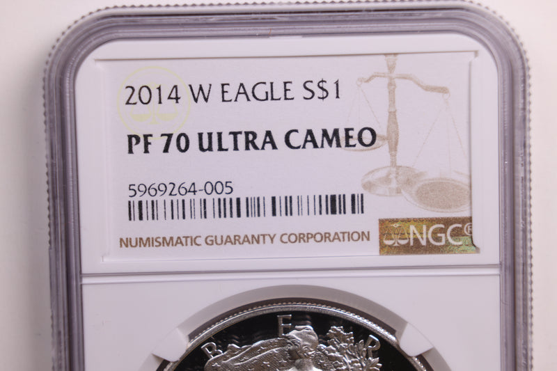 2014-W American Silver Eagle., Proof Strike., NGC PF70., Store GSE052.