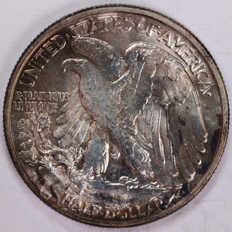 1946 Walking Liberty Half Dollar, Mint State+ Coin, Details - nice toner, Store