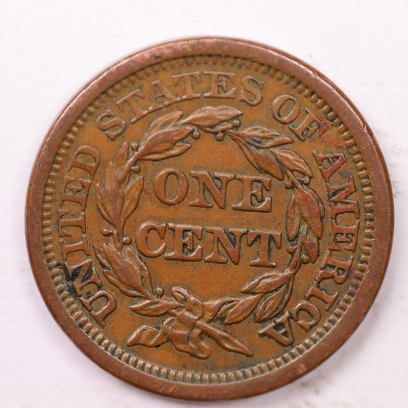 1854 Large Cent., Affordable Circulated Coin Store Sale