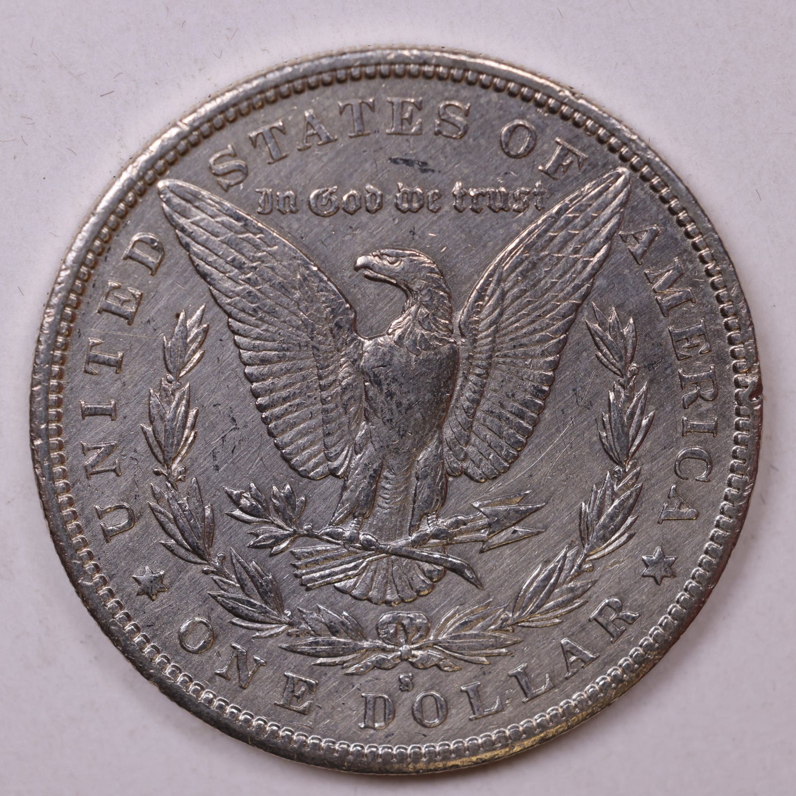 1891-S Morgan Silver Dollar., Mint State Uncirculated Coin, Store #DR0989