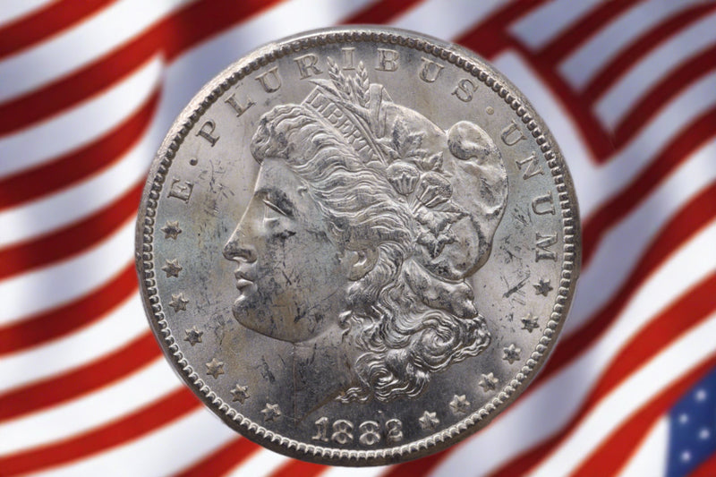 1882-CC Morgan Silver Dollar, PCGS MS-63, Affordable Collectible Coin, Sale