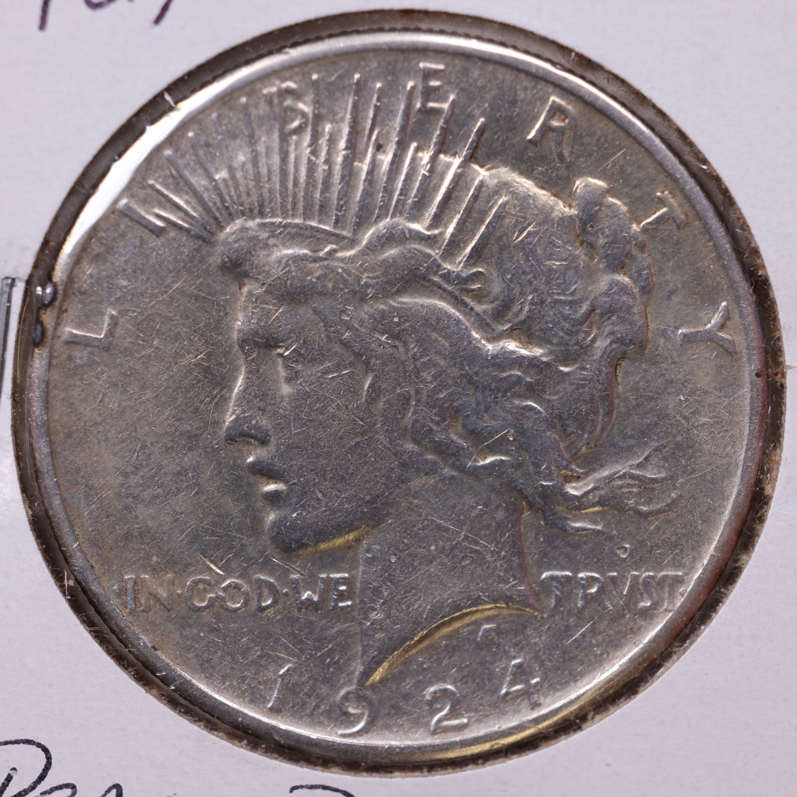 1924-S Peace Dollar, Extra Fine Circulated Coin, Store #DR0992