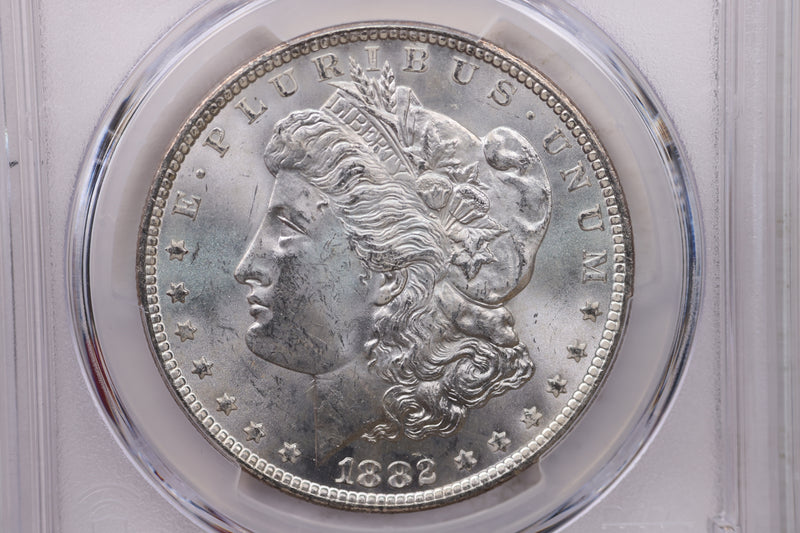 1882-CC Morgan Silver Dollar, PCGS MS-63, GSA, Affordable Collectible Coin, Sale