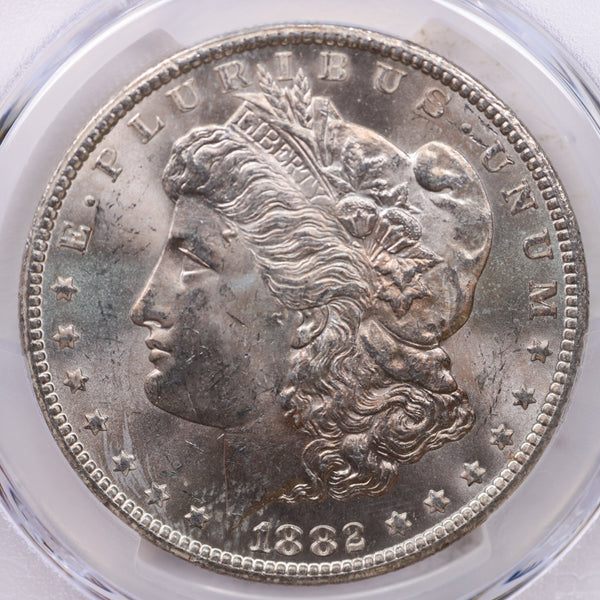 1882-CC Morgan Silver Dollar, PCGS MS-64, GSA, Affordable Collectible Coin, Sale #353441