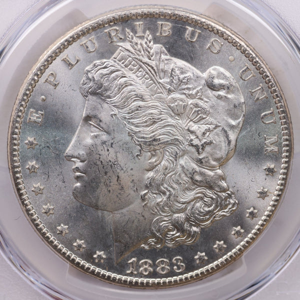 1883-CC Morgan Silver Dollar, PCGS MS-63, GSA, Affordable Collectible Coin, Sale #353442