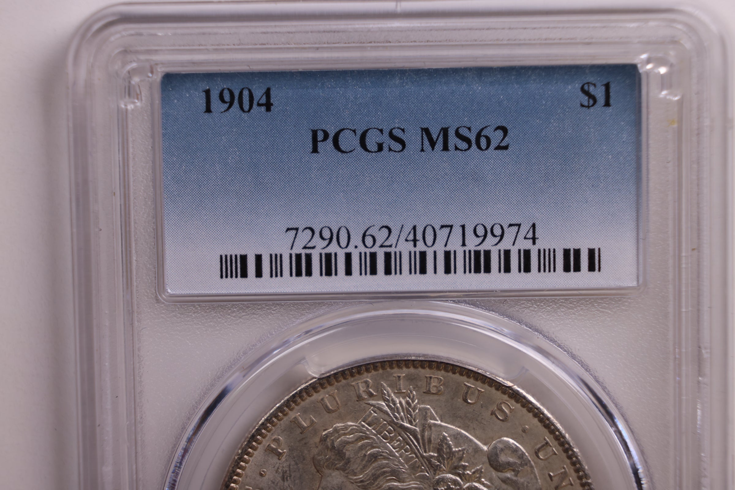 1904 Morgan Silver Dollar., PCGS MS-62., Uncirculated, Store #GDR0126.