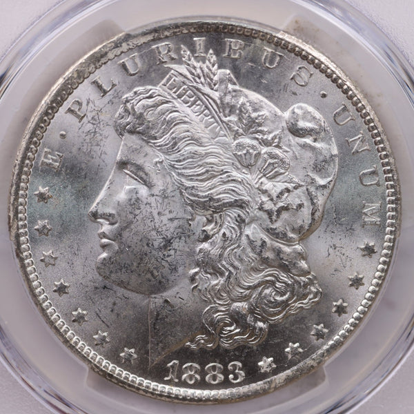 1883-CC Morgan Silver Dollar, PCGS MS-62, GSA, Affordable Collectible Coin, Sale #353443