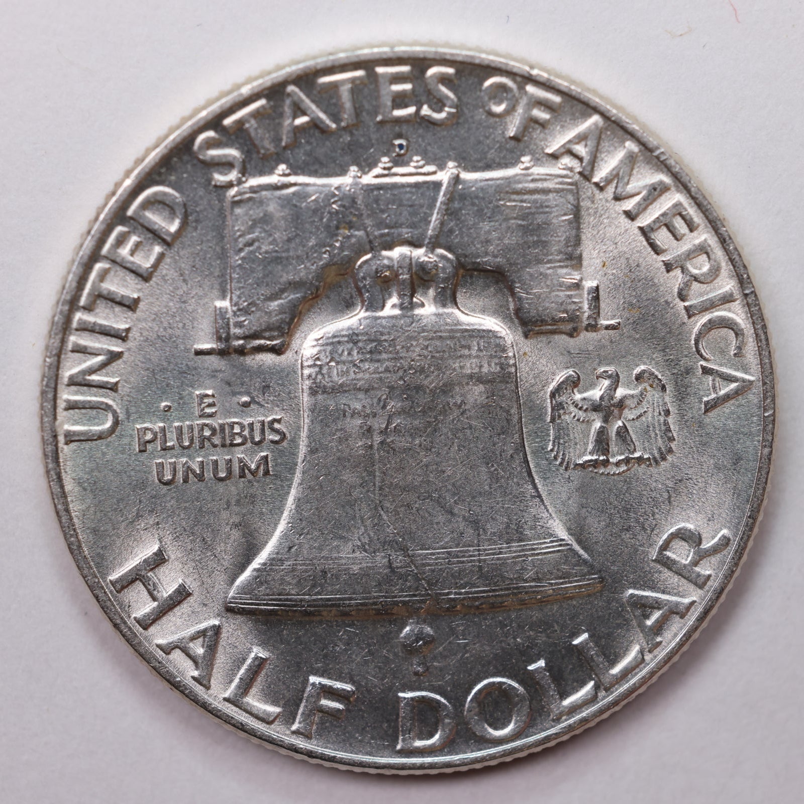 1950-D Franklin Half Dollar, Mint State Uncirculated Coin, Store #HR1356.