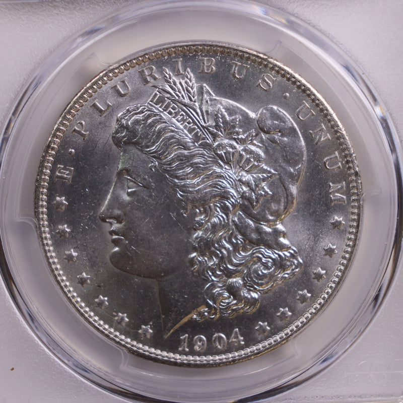 1904-O Morgan Silver Dollar., PCGS MS-63., Uncirculated, Store