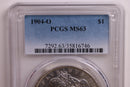 1904-O Morgan Silver Dollar., PCGS MS-63., Uncirculated, Store