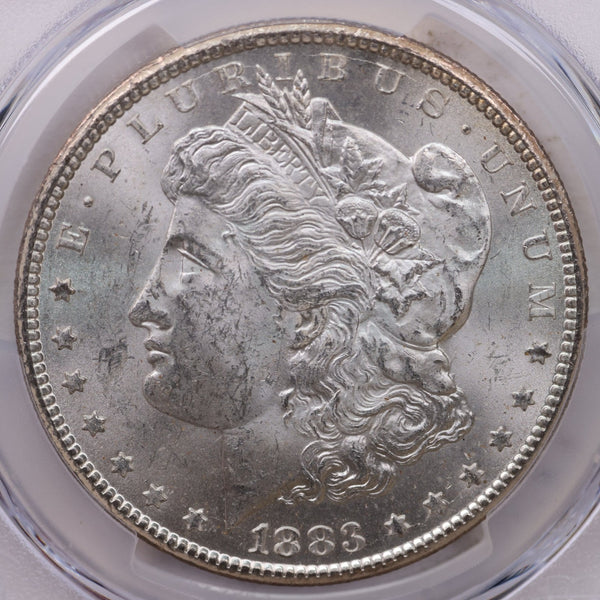 1883-CC Morgan Silver Dollar, PCGS MS-62, GSA, Affordable Collectible Coin, Sale #353445