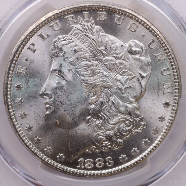 1883-CC Morgan Silver Dollar, PCGS MS-64, GSA, Affordable Collectible Coin, Sale #353447