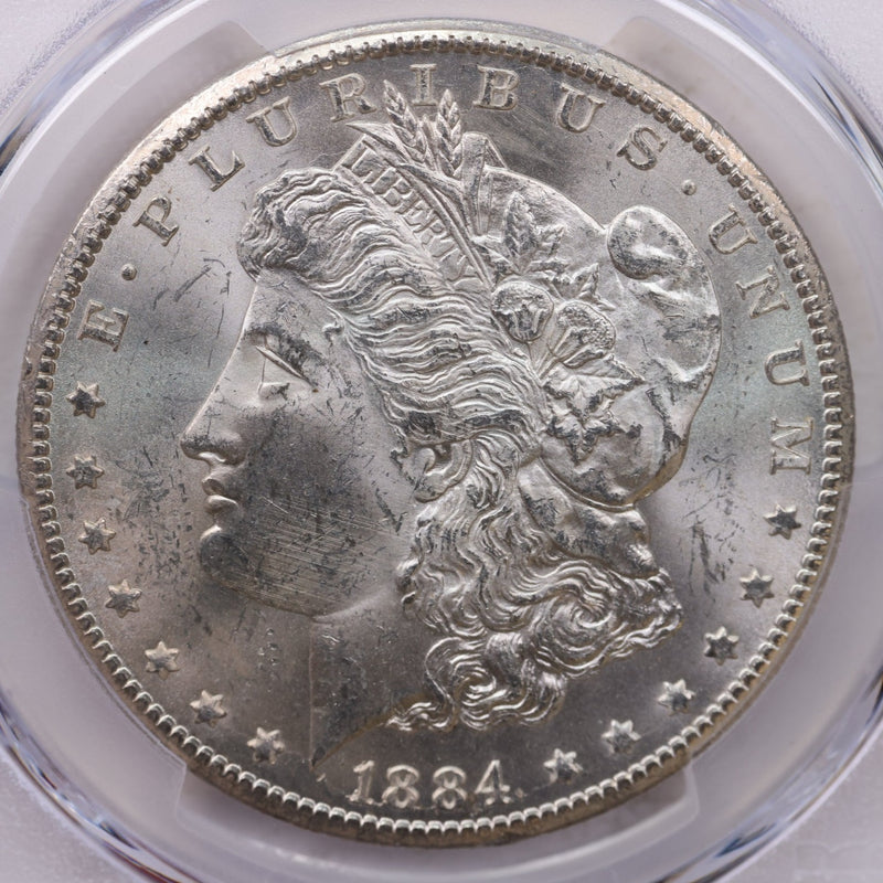 1884-CC Morgan Silver Dollar, PCGS MS-63, GSA, Affordable Collectible Coin, Sale