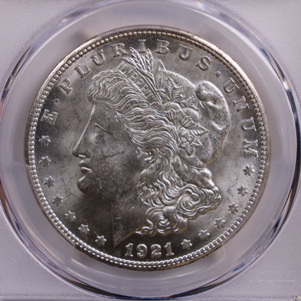1921-S Morgan Silver Dollar., PCGS MS-63., Uncirculated, Store #GDR013