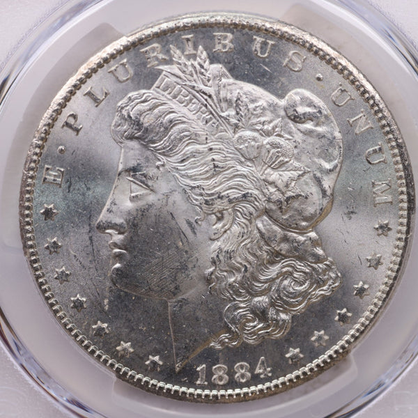 1884-CC Morgan Silver Dollar, PCGS MS-63, GSA, Affordable Collectible Coin, Sale #353452