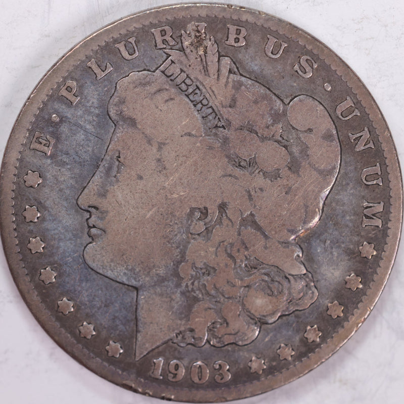 1903-S Morgan Silver Dollar., Very Good Circulated Coin., Store