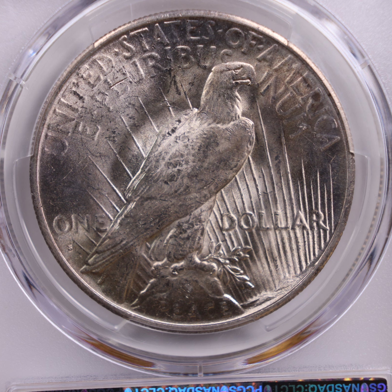 1935-S Peace Silver Dollar., PCGS MS-63., Uncirculated, Store #GDR0135.
