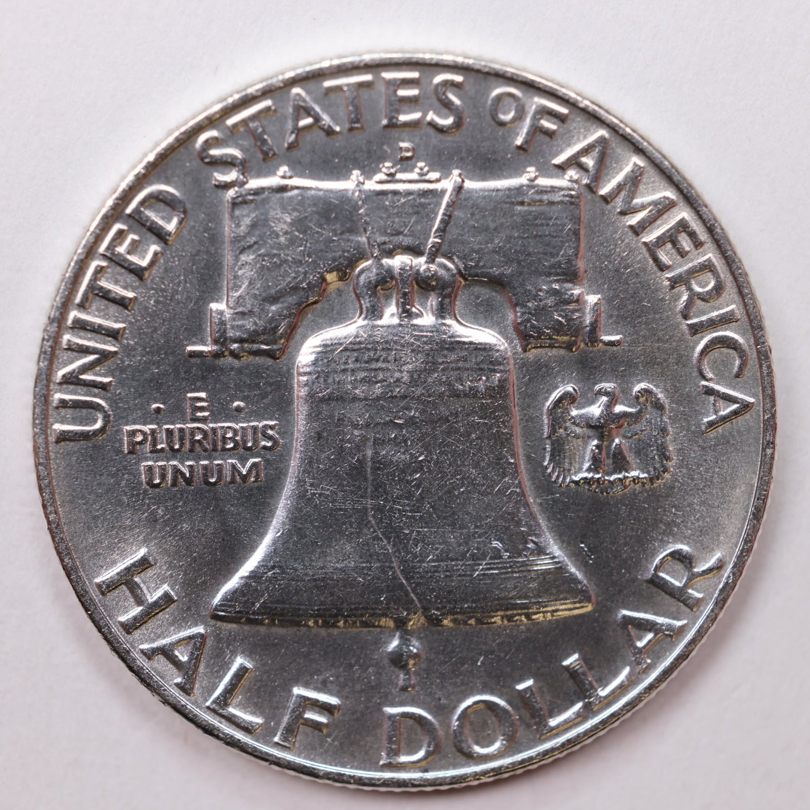 1957-D Franklin Half Dollar, Mint State Uncirculated Coin, Store #HR1371.