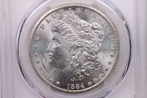 1884-CC Morgan Silver Dollar, PCGS MS-63, GSA, Affordable Collectible Coin, Sale #353454