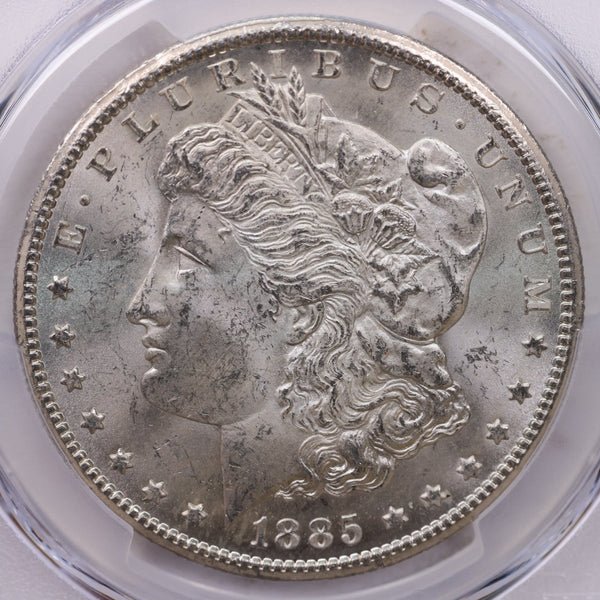 1885-CC Morgan Silver Dollar, PCGS MS-63, GSA, Affordable Collectible Coin, Sale #353455