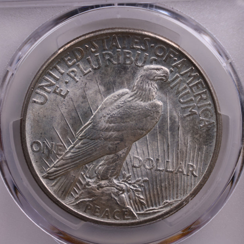 1921 Peace Silver Dollar., PCGS MS-63., Uncirculated, Store