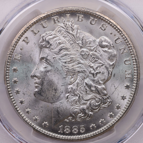 1885-CC Morgan Silver Dollar, PCGS MS-63, GSA, Affordable Collectible Coin, Sale #353456